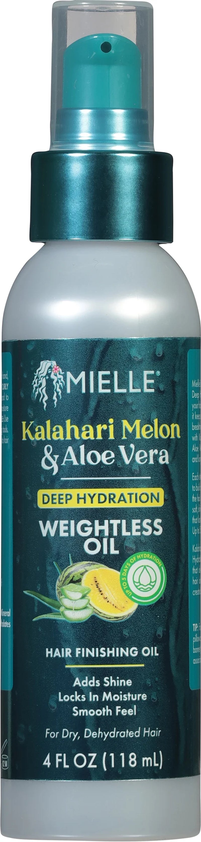 Mielle Kalahari Melon & Aloe Veradeep Hydration Weightless Oil - 4 Oz.