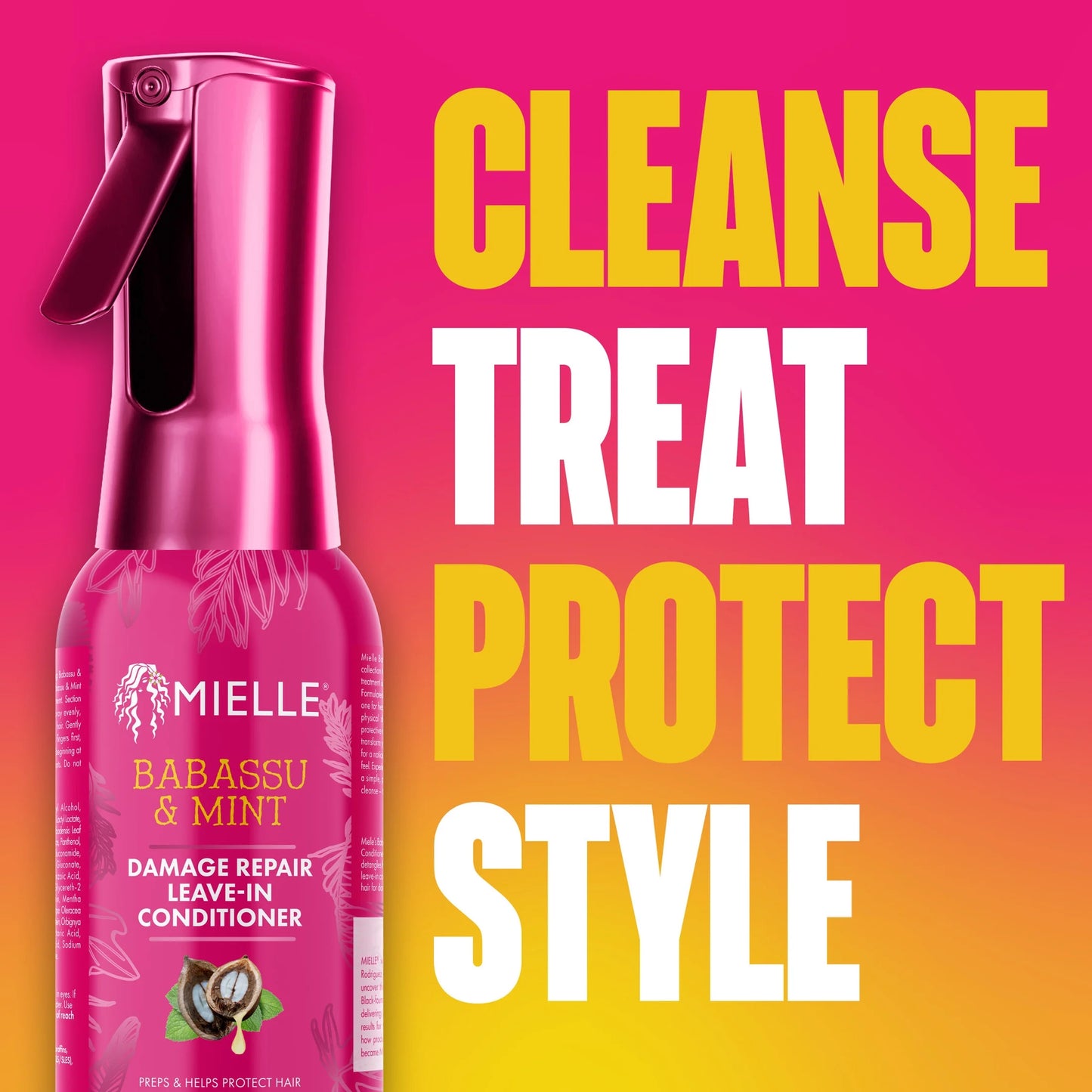 Mielle Babassu and Mint Damage Repair Leave-In Conditioner - 6.7 Oz