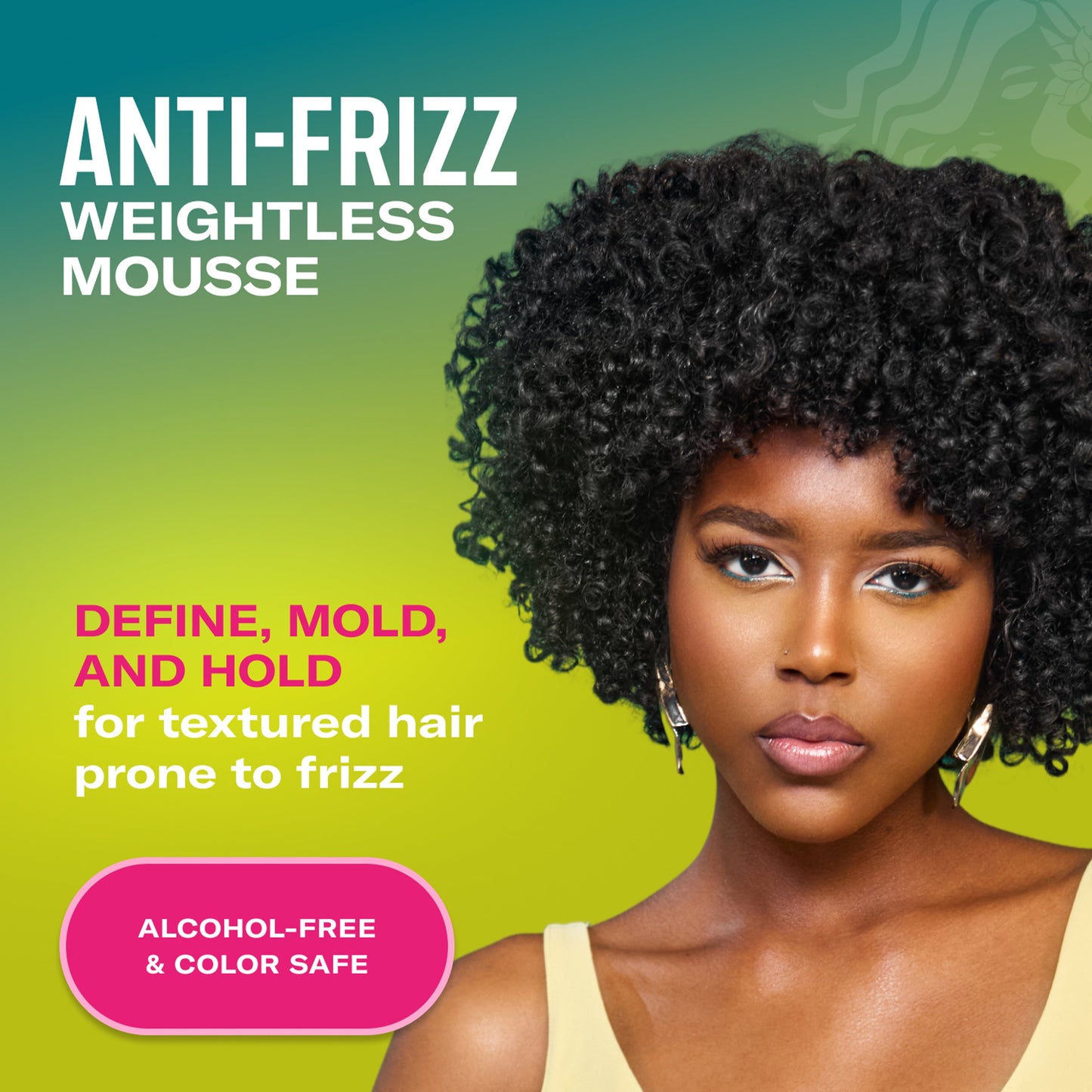 Mielle Avocado and Tamanu Anti-Frizz Mousse 7.5 Fl. Oz.