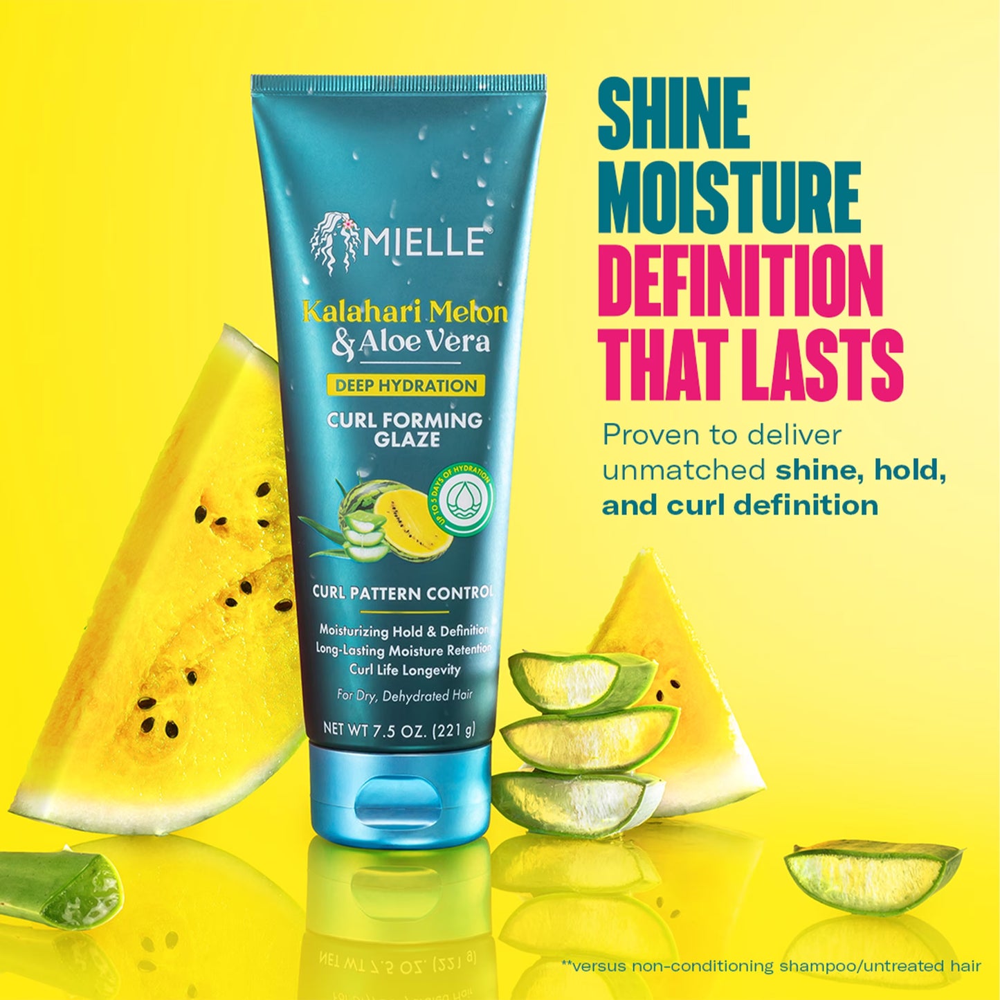 Mielle Kalahari Melon and Aloe Vera Deep Hydration Curl Forming Glaze - 7.5 Oz