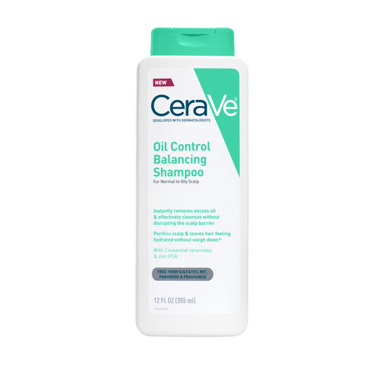 Oil Control Balancing Shampoo for Normal to Oily Scalp & Hair, 12 Fl Oz