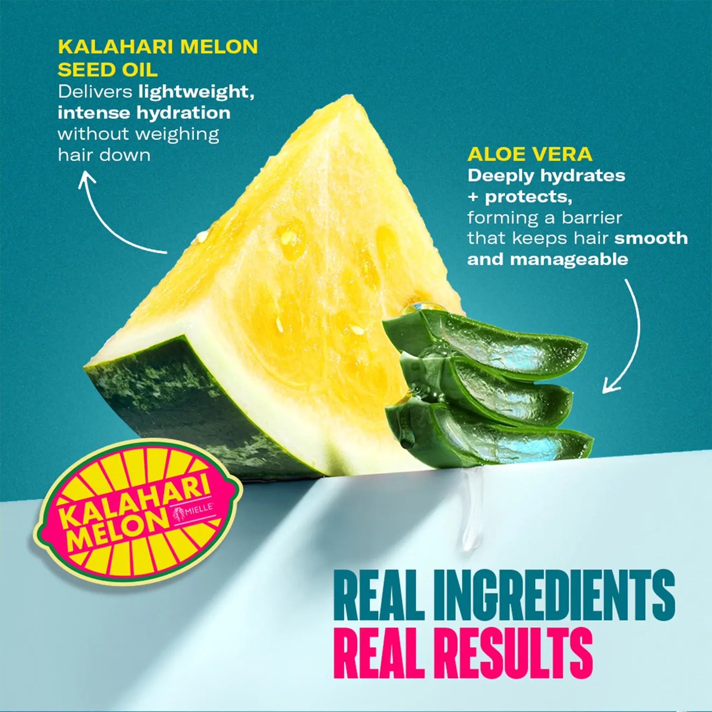 Mielle Kalahari Melon and Aloe Vera Deep Hydration Curl Forming Glaze - 7.5 Oz