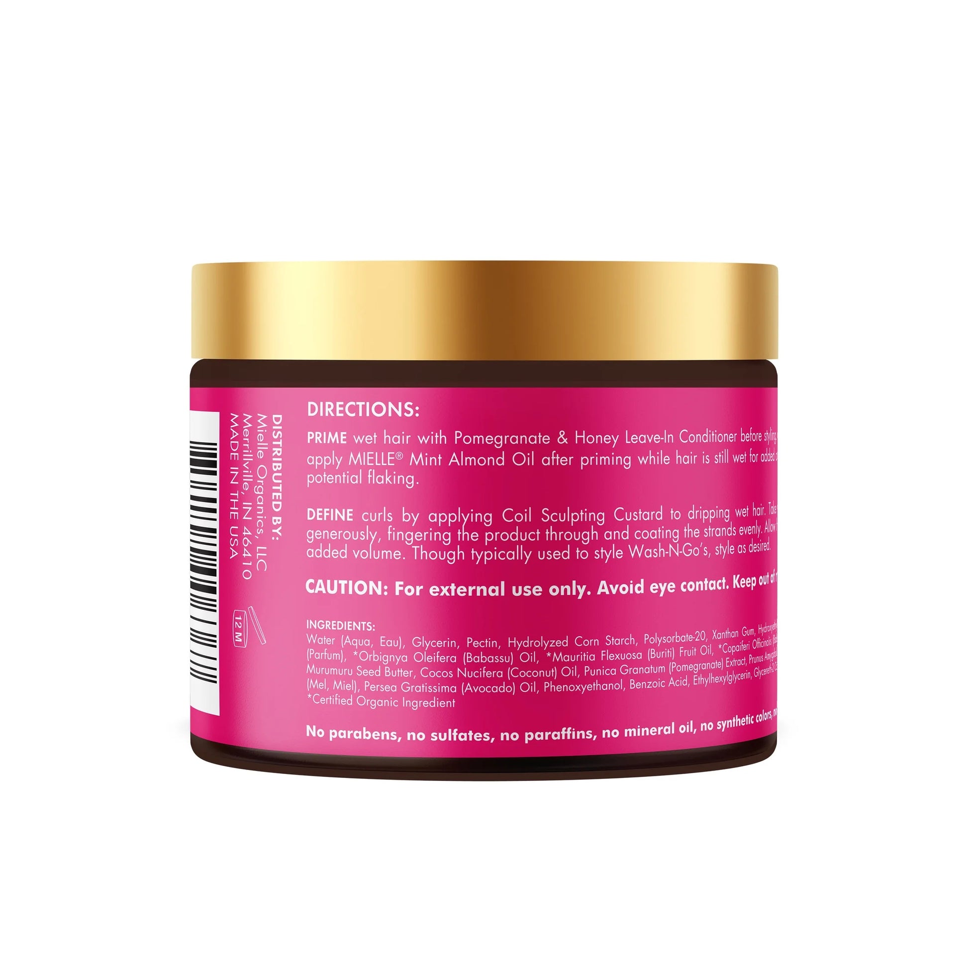 Mielle Pomegranate and Honey Coil Sculpting Custard - 12 Oz