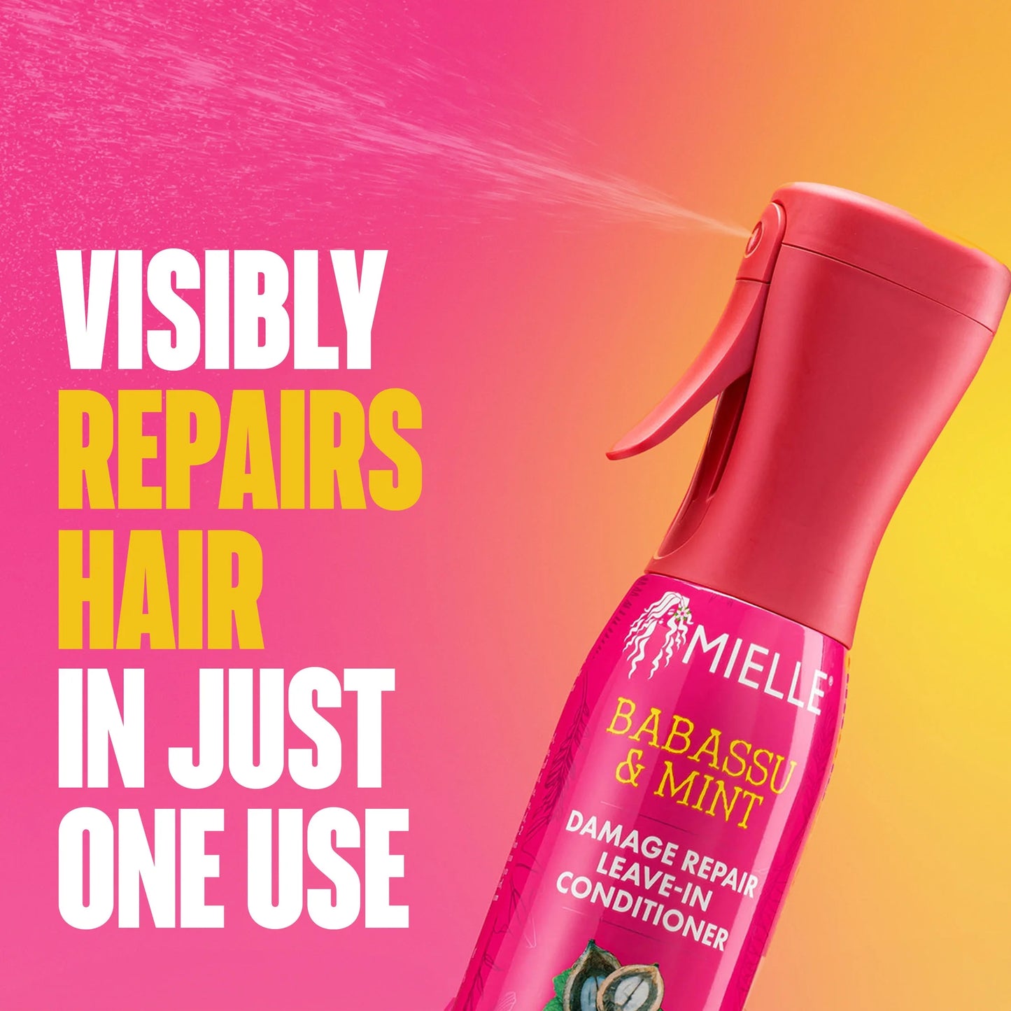 Mielle Babassu and Mint Damage Repair Leave-In Conditioner - 6.7 Oz