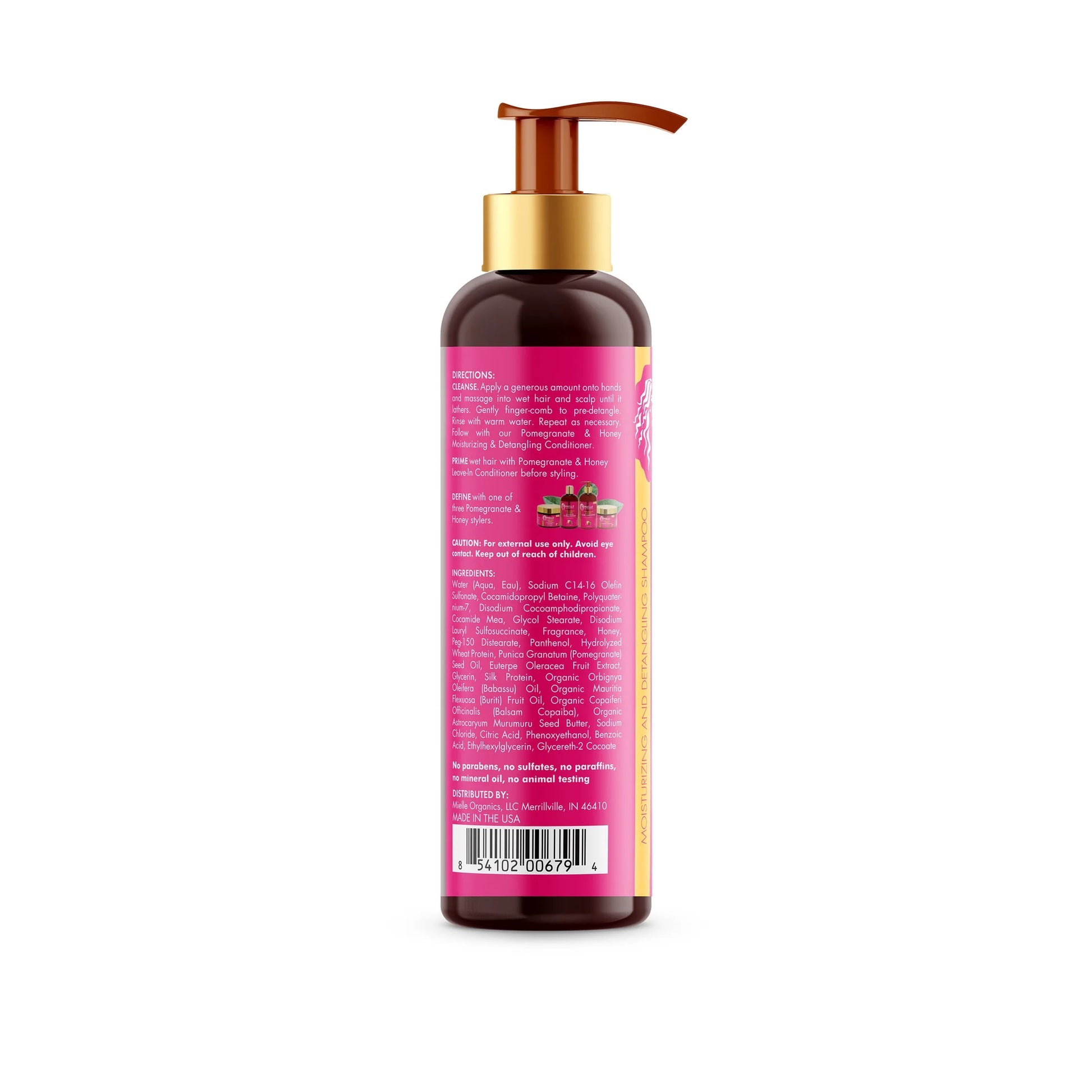 Mielle Pomegranate and Honey Detangling Shampoo - 12 Oz