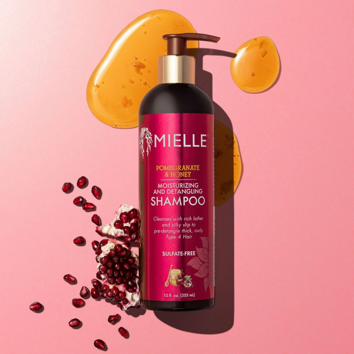 Mielle Pomegranate and Honey Detangling Shampoo - 12 Oz