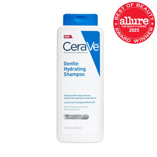 Gentle Hydrating Shampoo with Hyaluronic Acid for Hair & Scalp, 12Oz | Leaves Hair and Scalp Soft and Healthy-Looking with Ceramides, Niacinamide and a Color Safe Formula