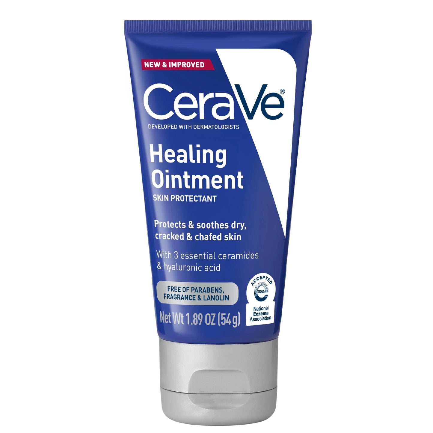Skin Care Healing with Petrolatum for Long-Lasting Dry Cracked Skin Relief Ointment 1.89 Oz