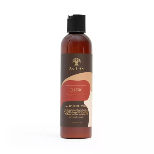 As I Am Classic Moisture Milk - 8 Fl Oz: Moisturizing, for Dry Hair, Leave-In Conditioner, Lotion