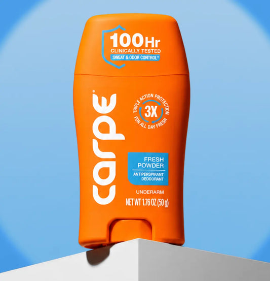 Carpe Antiperspirant Deodorant - Clinically Tested 100-Hour Sweat & Odor Control - Quick-Drying, Non-Greasy Deodorant for Men & Women - No Baking Soda or Parabens