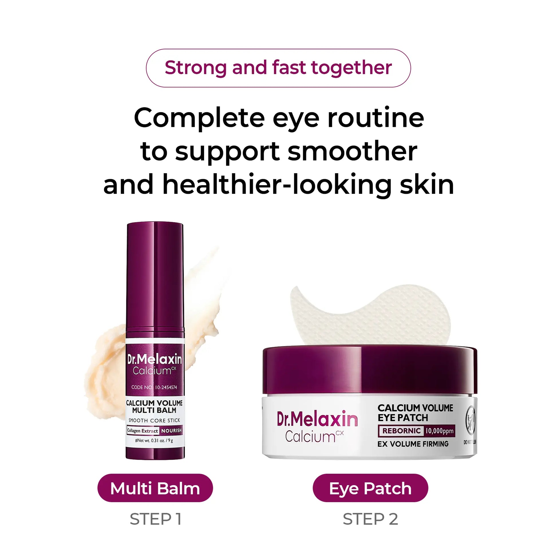 [Dr.Melaxin Official] Calcium Multi Balm Eye Care Routine Korean Skin Care Anti-Aging Cosmetics Collagen Eye Stick 9G