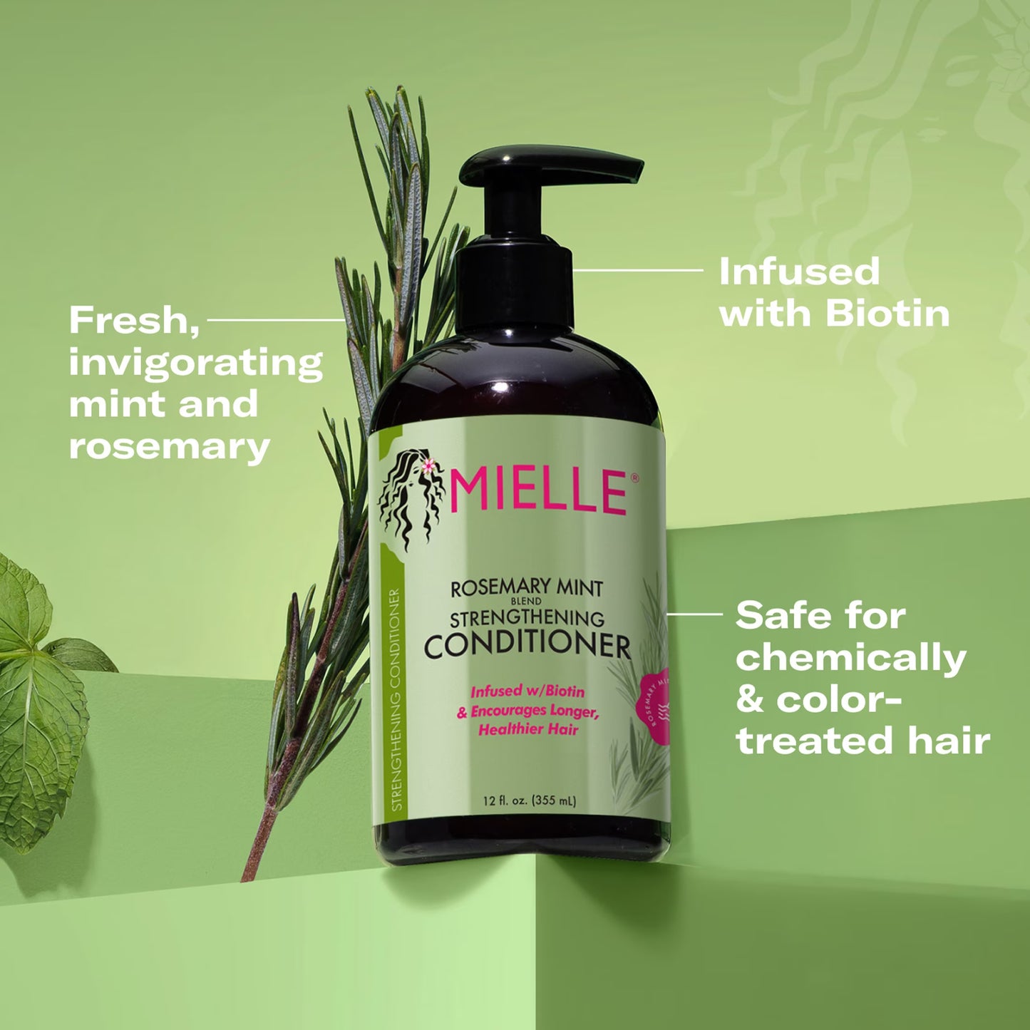 Mielle Rosemary Mint Strengthening Conditioner - 12 Fl. Oz.