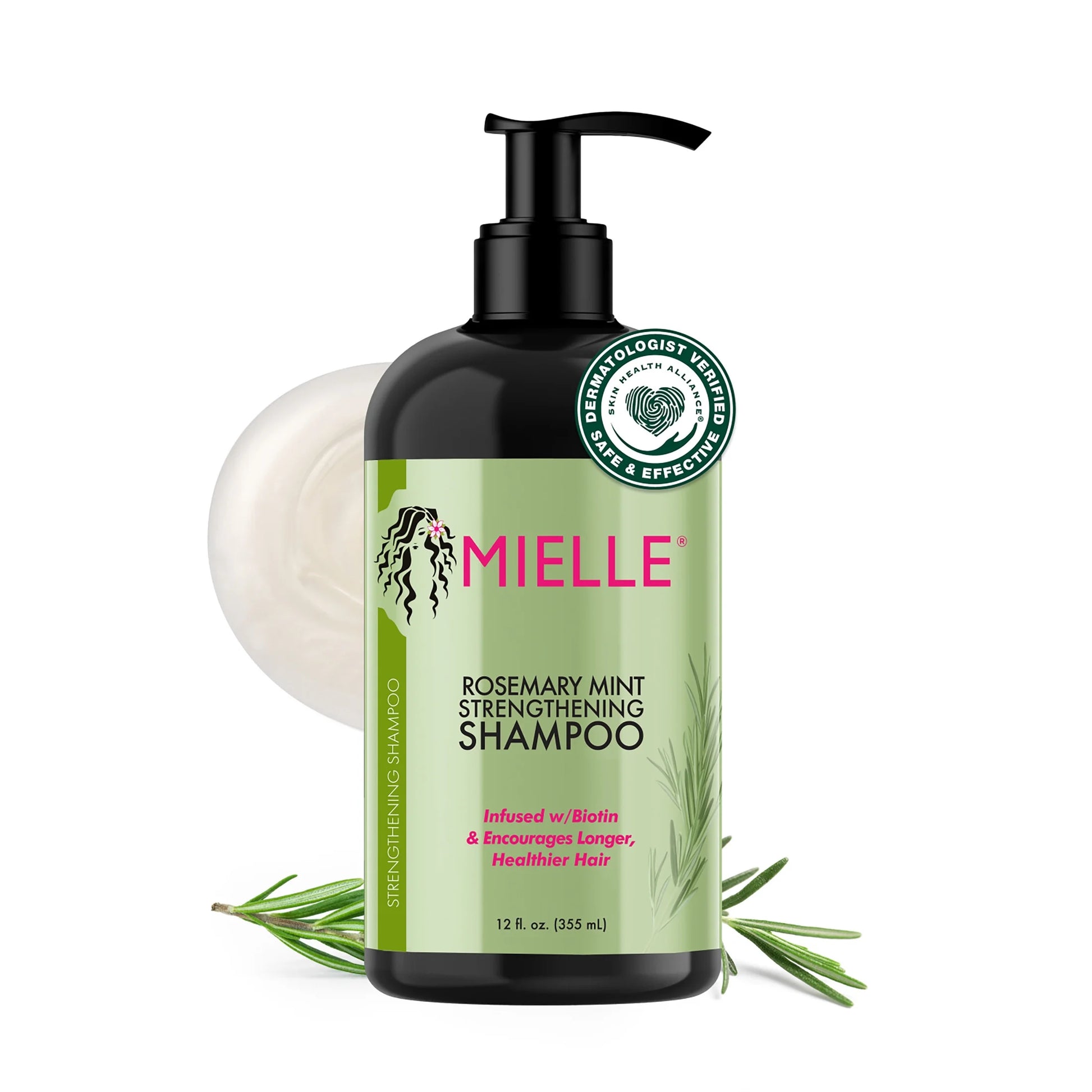 Mielle Rosemary Mint Strengthening & Clarifying Shampoo - 12 Fl Oz