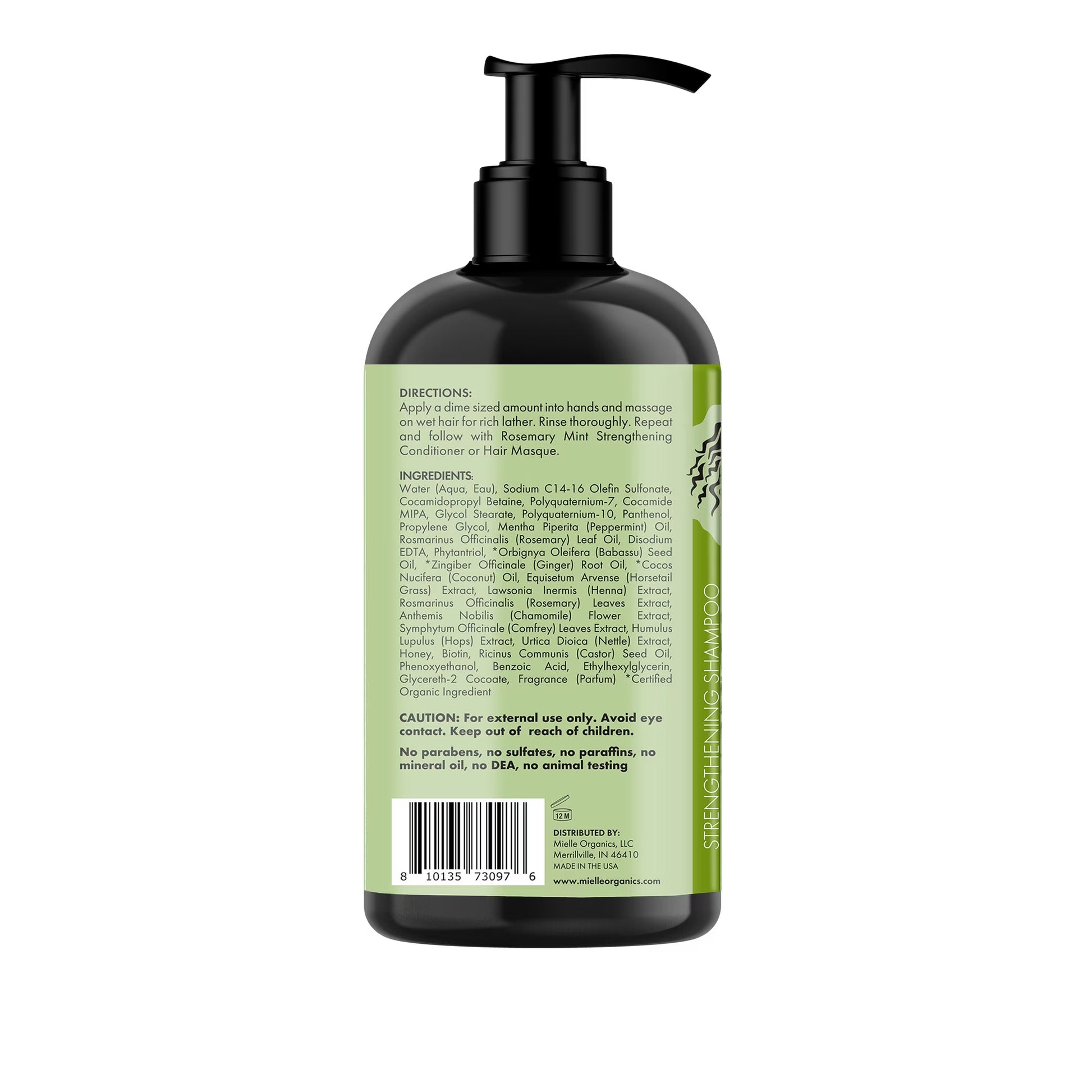 Mielle Rosemary Mint Strengthening & Clarifying Shampoo - 20 Fl Oz