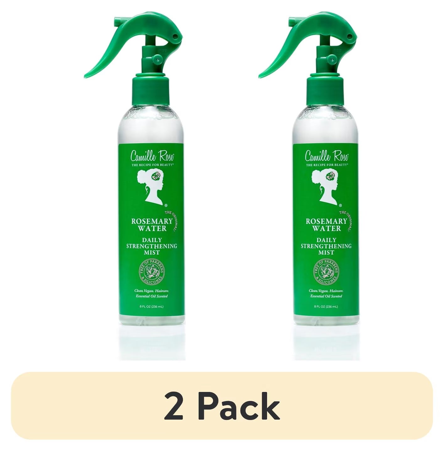 (2 Pack)  Rosemary Water Daily Refresh & Hydrate Strengthening Mist Spray with Rosemary Oil & Peppermint Oil, 8Oz