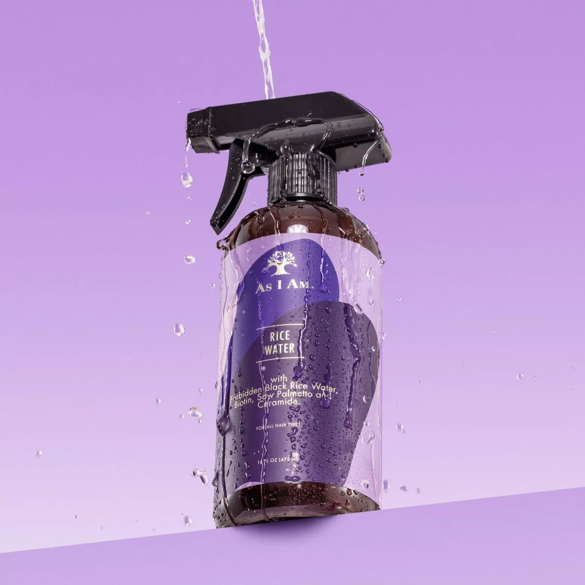As I Am Rice Water Hair Spray - 16 Fl Oz: Vegan, Paraben-Free, Moisturizing, Liquid
