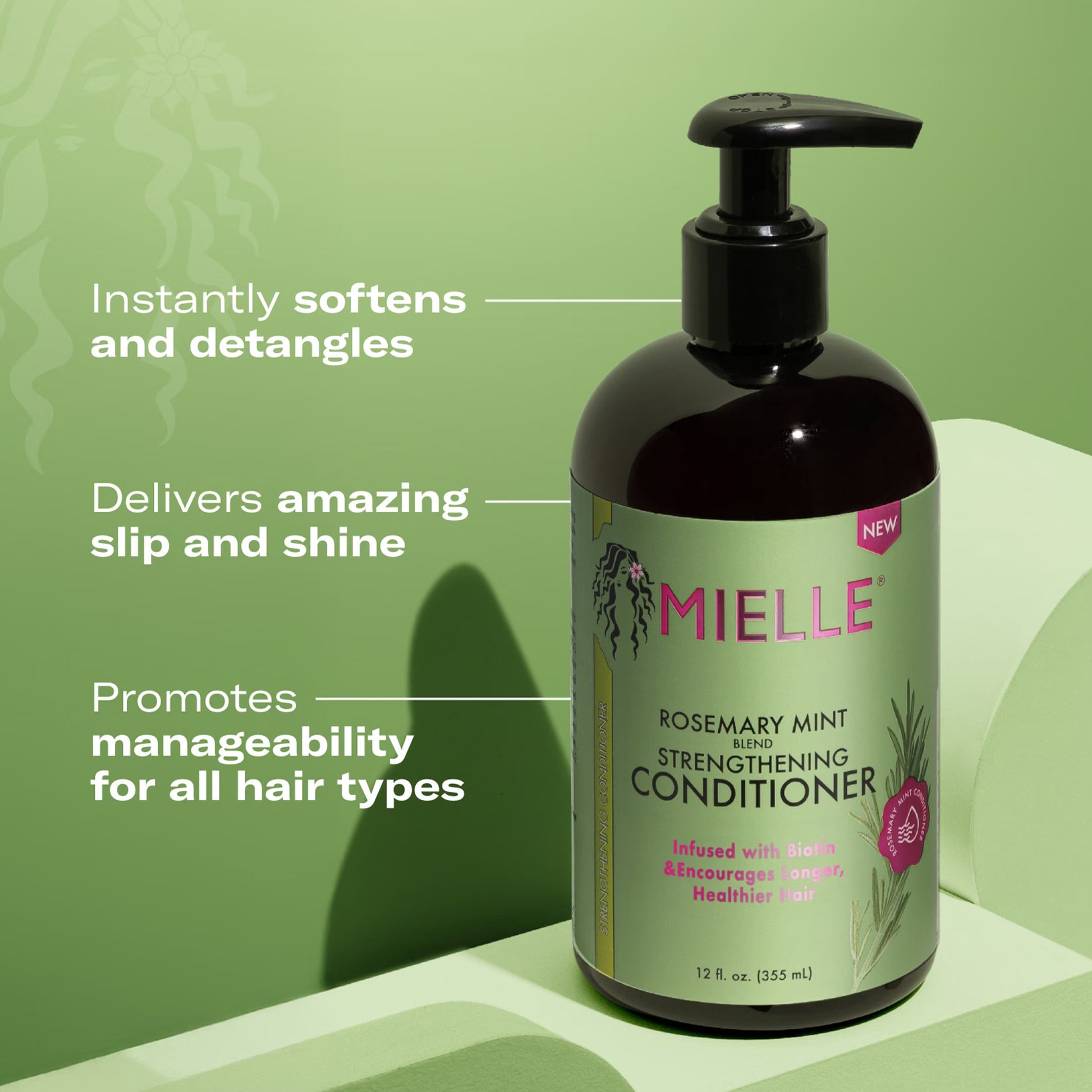 Mielle Rosemary Mint Strengthening Conditioner - 12 Fl. Oz.
