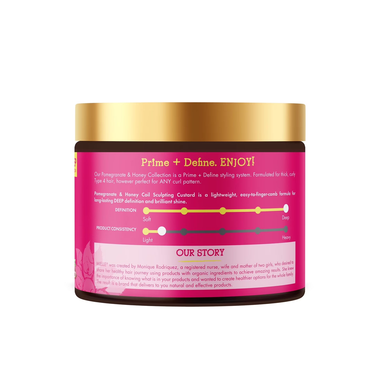 Mielle Pomegranate and Honey Coil Sculpting Custard - 12 Oz