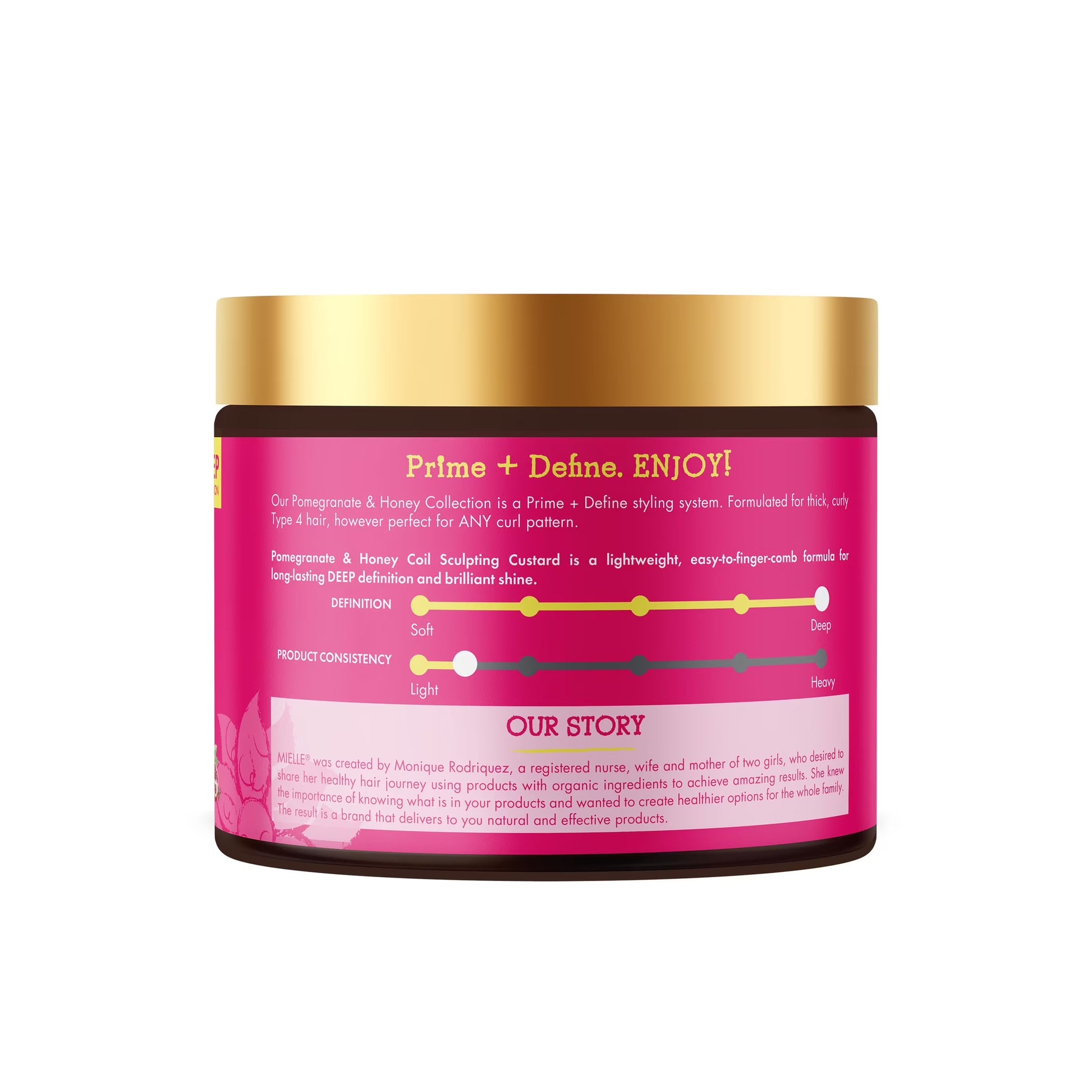 Mielle Pomegranate and Honey Coil Sculpting Custard - 12 Oz