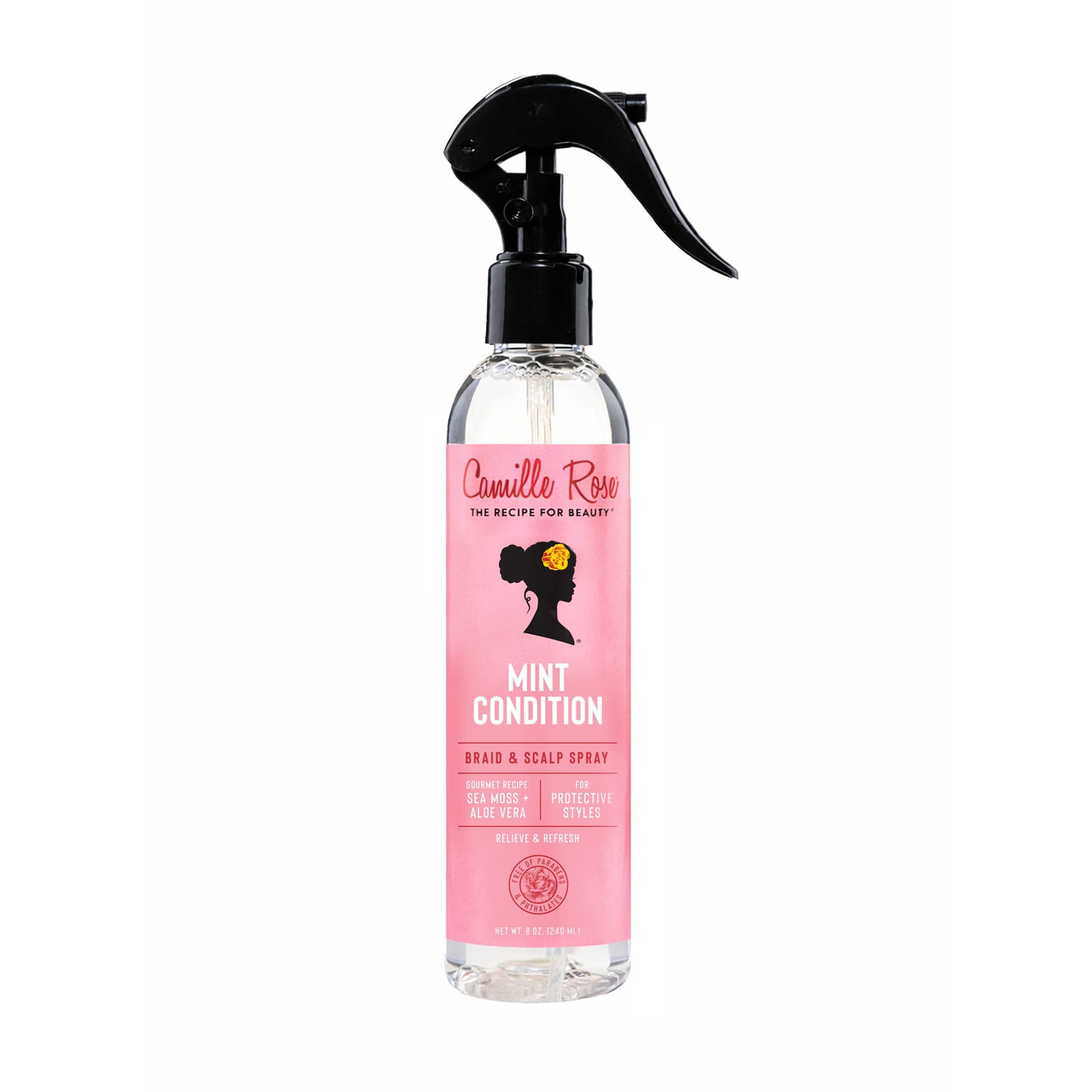 Mint Condition Relieve & Refresh Braid & Scalp Spray with Sea Moss & Aloe Vera, 8Oz