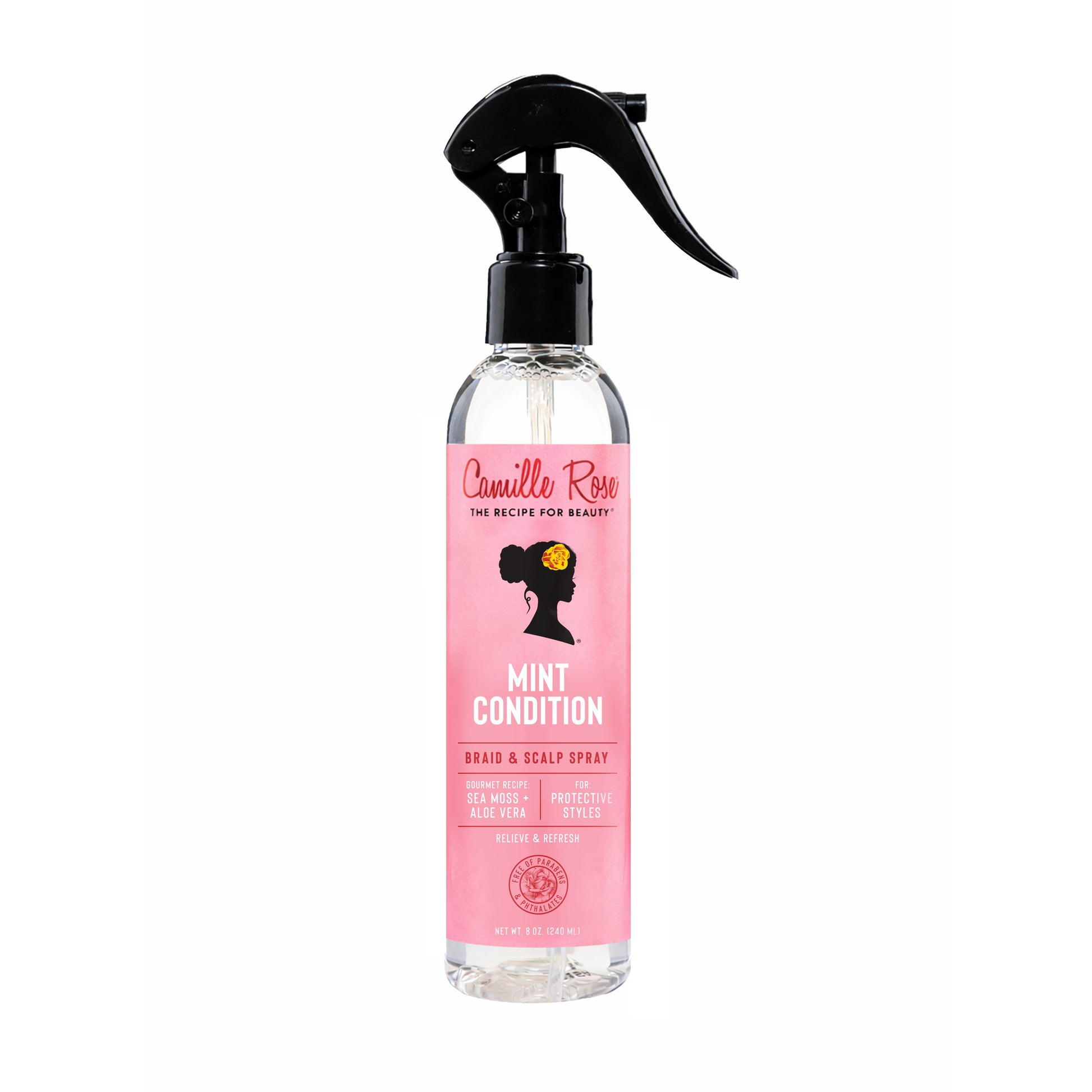 Mint Condition Relieve & Refresh Braid & Scalp Spray with Sea Moss & Aloe Vera, 8Oz