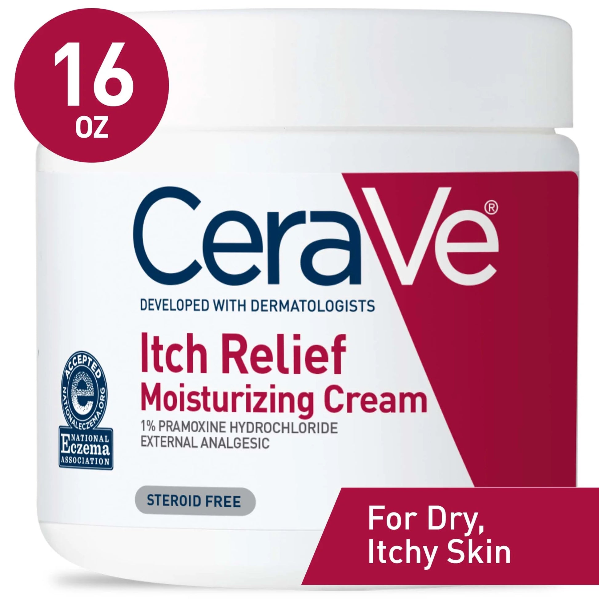 Itch Relief Steroid-Free Body Cream 16 Oz