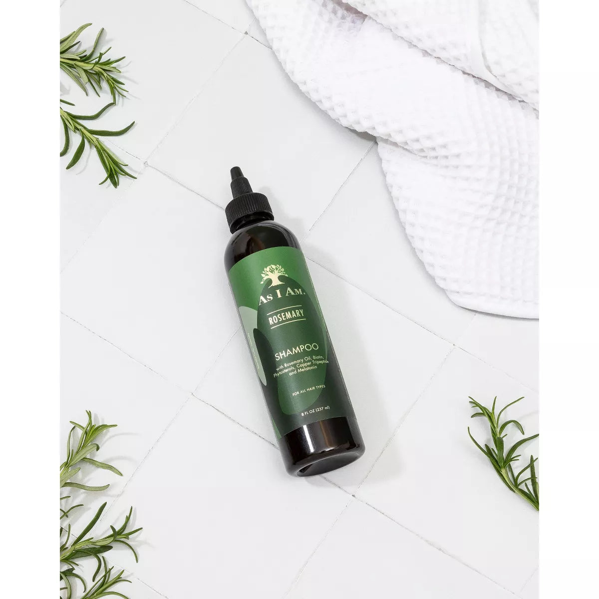 As I Am Rosemary Shampoo - 8 Fl Oz: Textured, All Hair Types, Liquid, Hair Shampoos