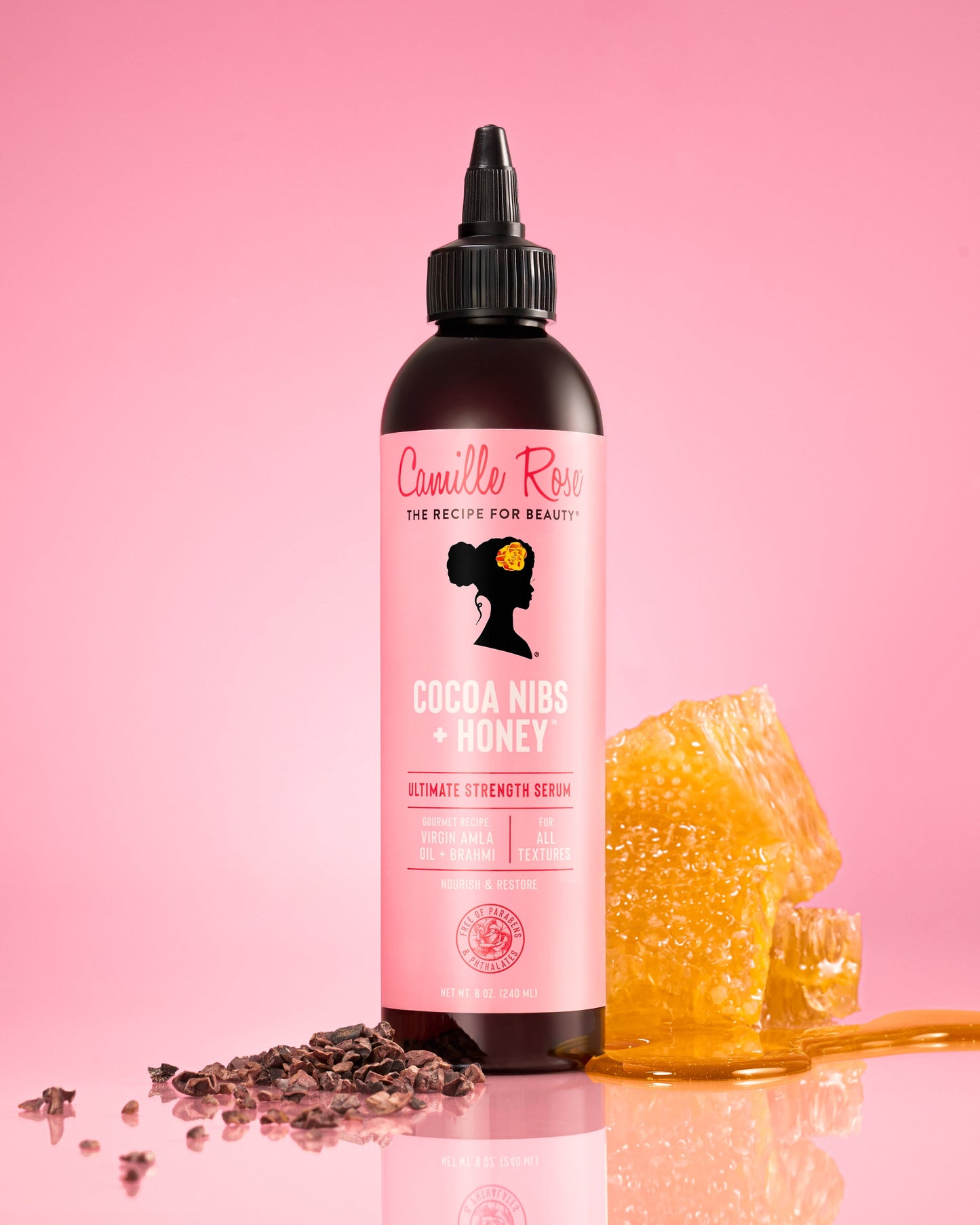 Cocoa & Honey Ultimate Strength and Restore Serum with Virgin Amla Oil & Brahmi Oil 8Oz