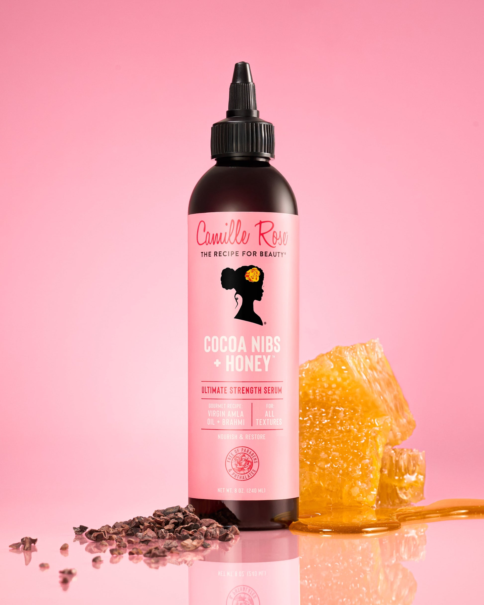 Cocoa & Honey Ultimate Strength and Restore Serum with Virgin Amla Oil & Brahmi Oil 8Oz