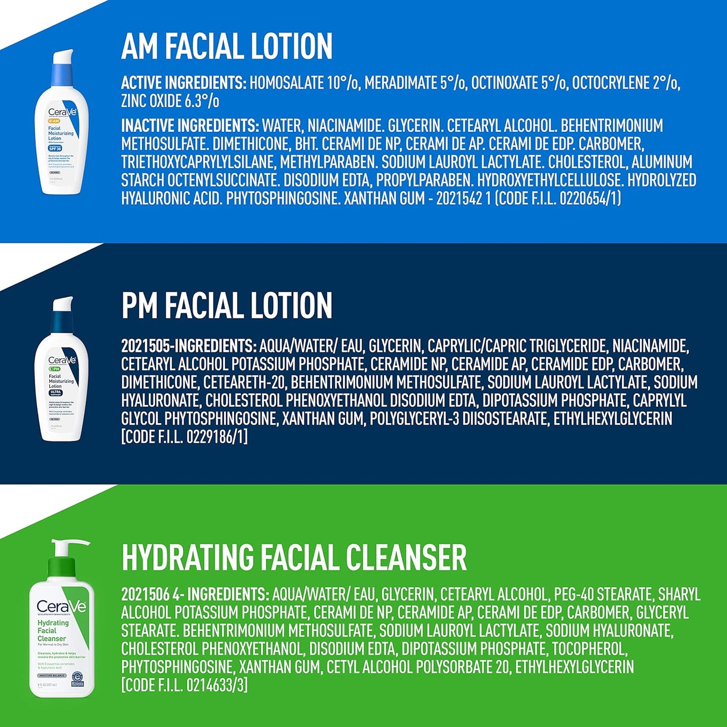 Skin Care Set, Face Wash + AM & PM Face Moisturizer, Travel Size | Includes AM SPF Moisturizer, PM Face Lotion and Hydrating Face Wash for a Morning and Night Skincare Routine