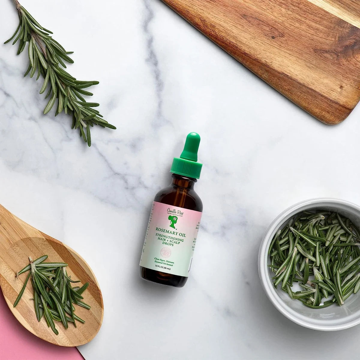 Rosemary Oil Strengthening Olive Oil Nourish & Lengthen Hair & Scalp Drops, 1.9Oz