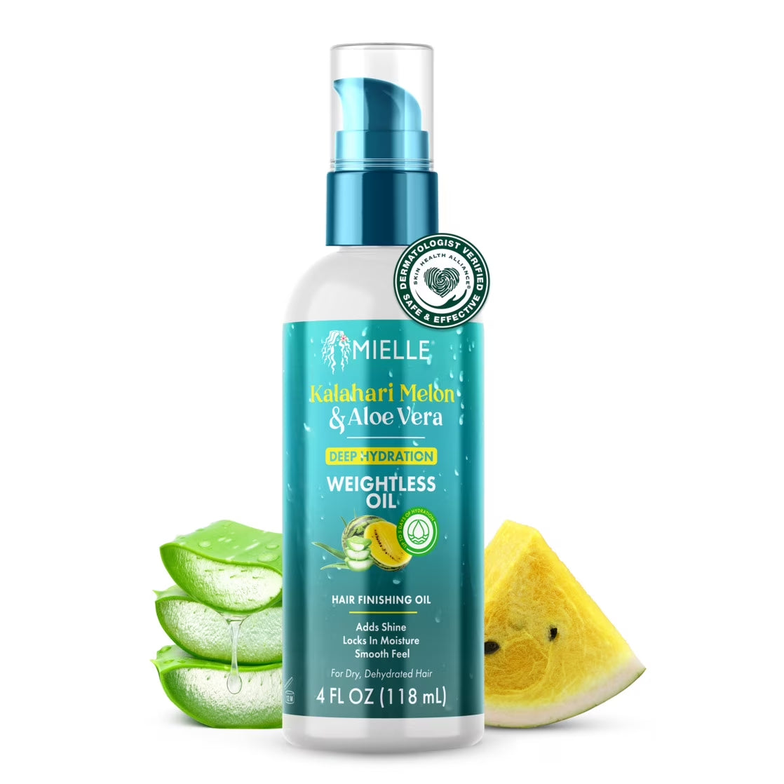 Mielle Kalahari Melon & Aloe Veradeep Hydration Weightless Oil - 4 Oz.