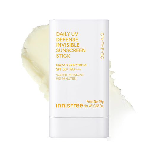 Daily UV Defense Sunscreen Stick SPF 50+ | Korean Sunscreen Stick for Face and Body with Blurring Finish | Water Resistant | for All Skin Types