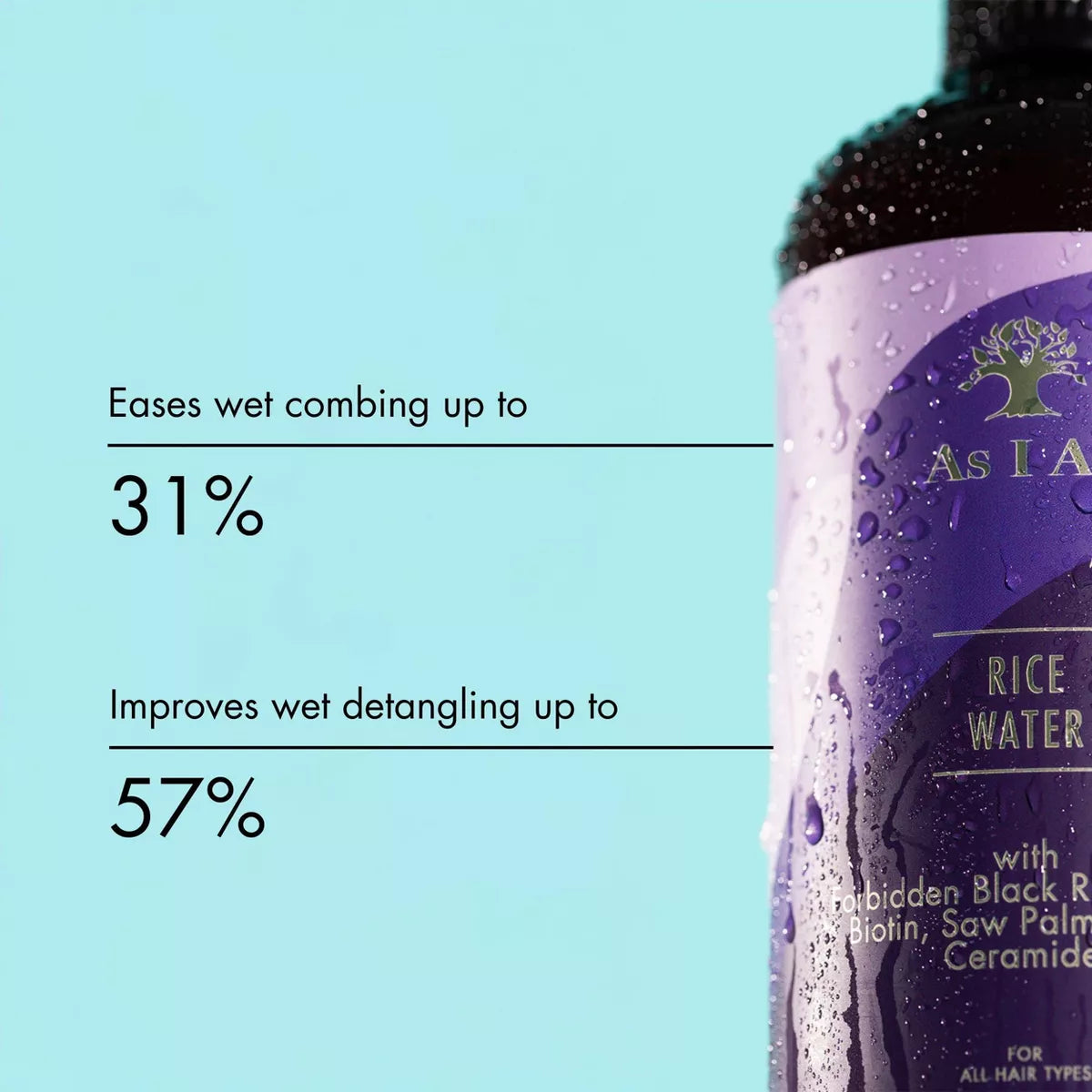 As I Am Rice Water Hair Spray - 16 Fl Oz: Vegan, Paraben-Free, Moisturizing, Liquid