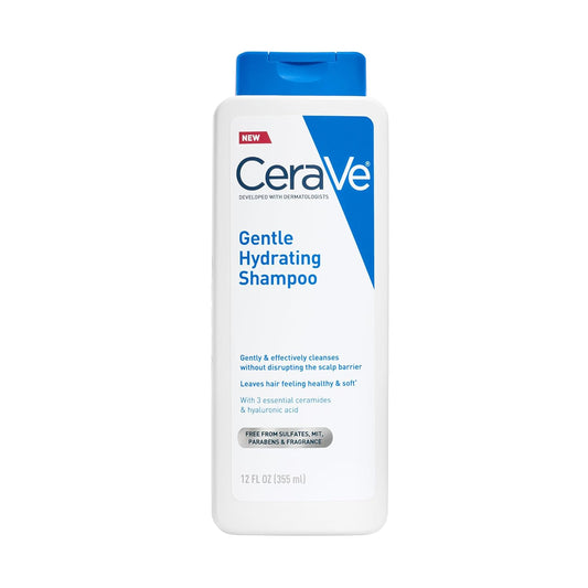 Gentle Hydrating Shampoo with Hyaluronic Acid for Hair & Scalp, 12Oz | Leaves Hair and Scalp Soft and Healthy-Looking with Ceramides, Niacinamide and a Color Safe Formula