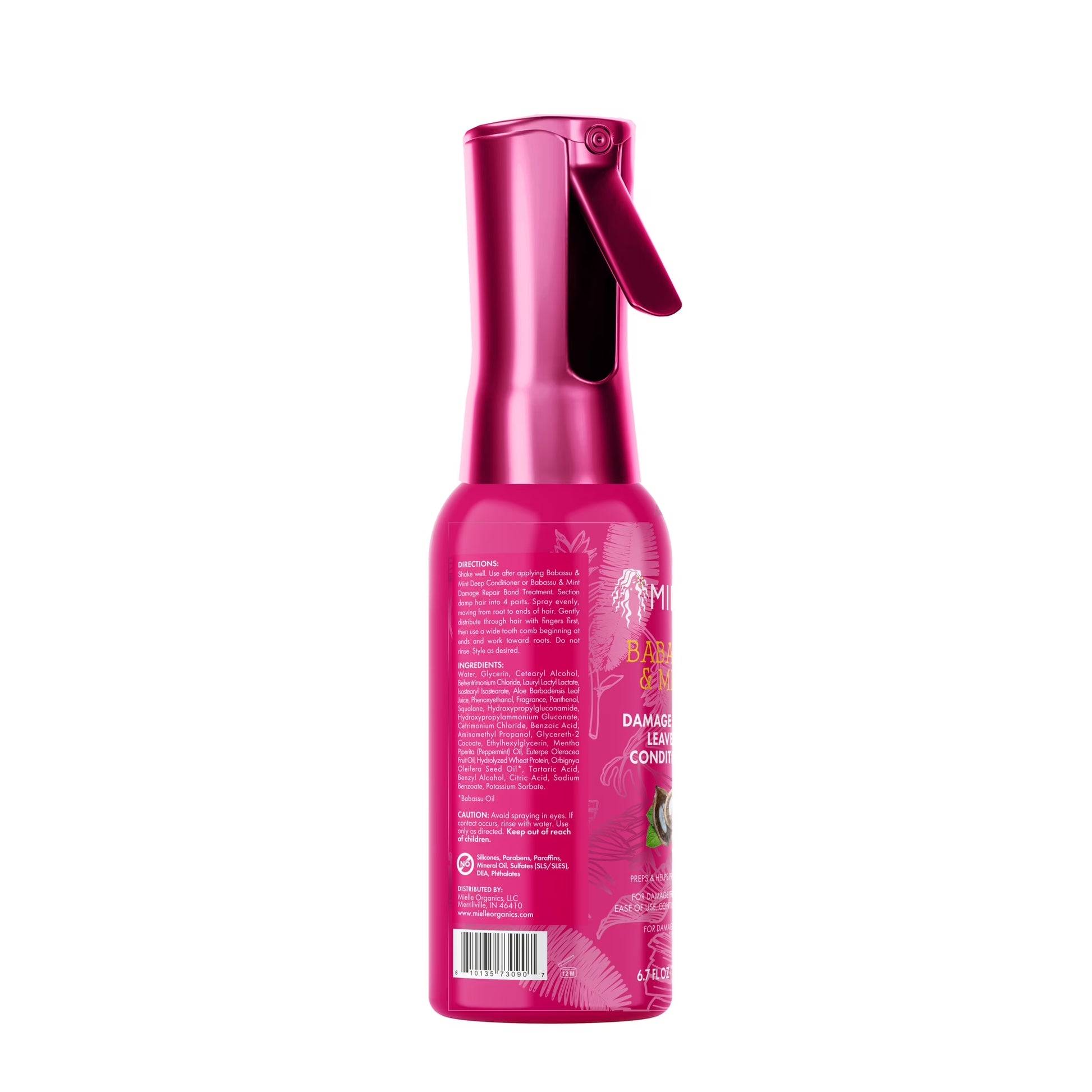 Mielle Babassu and Mint Damage Repair Leave-In Conditioner - 6.7 Oz