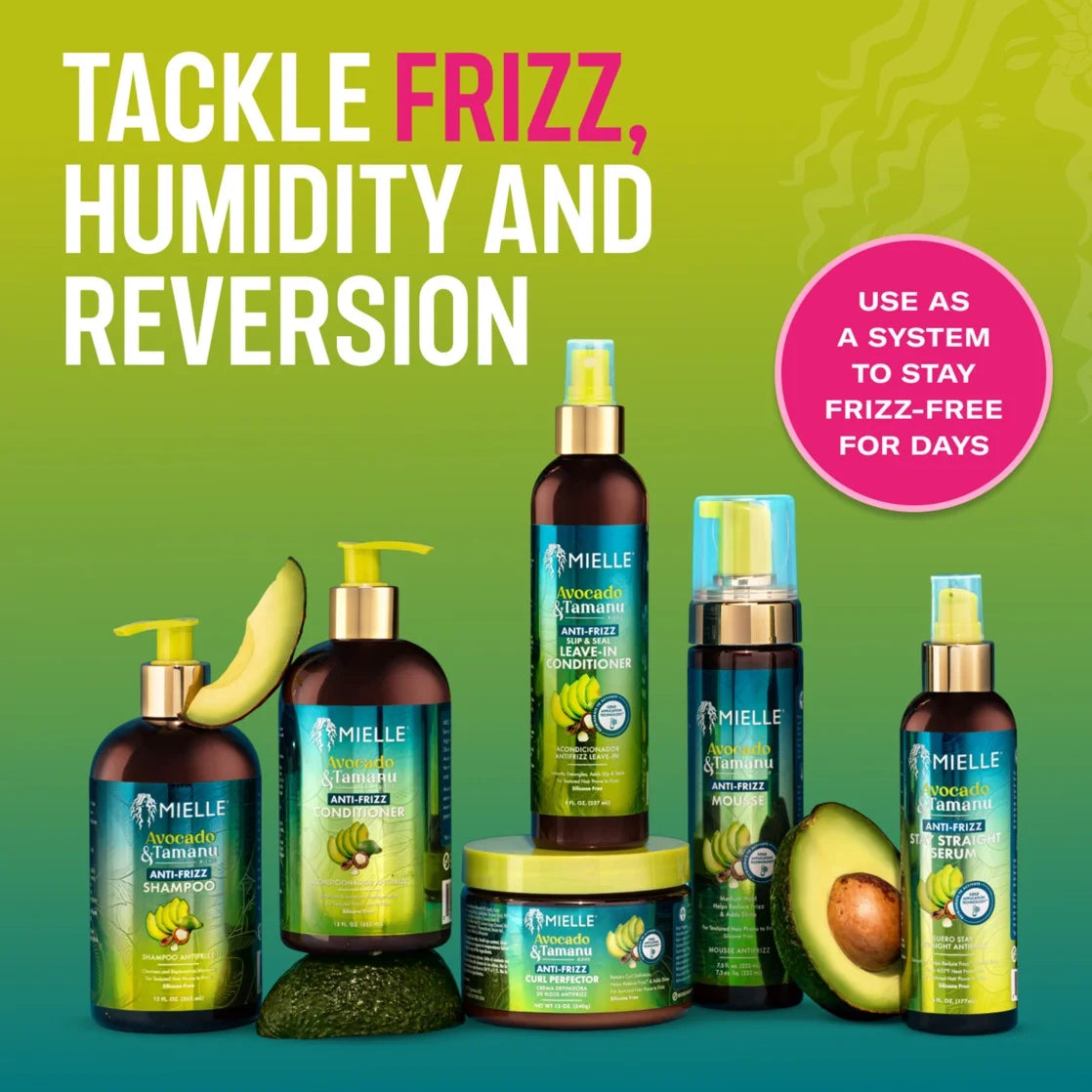 Mielle Avocado and Tamanu Anti-Frizz Shampoo 12 Fl Oz