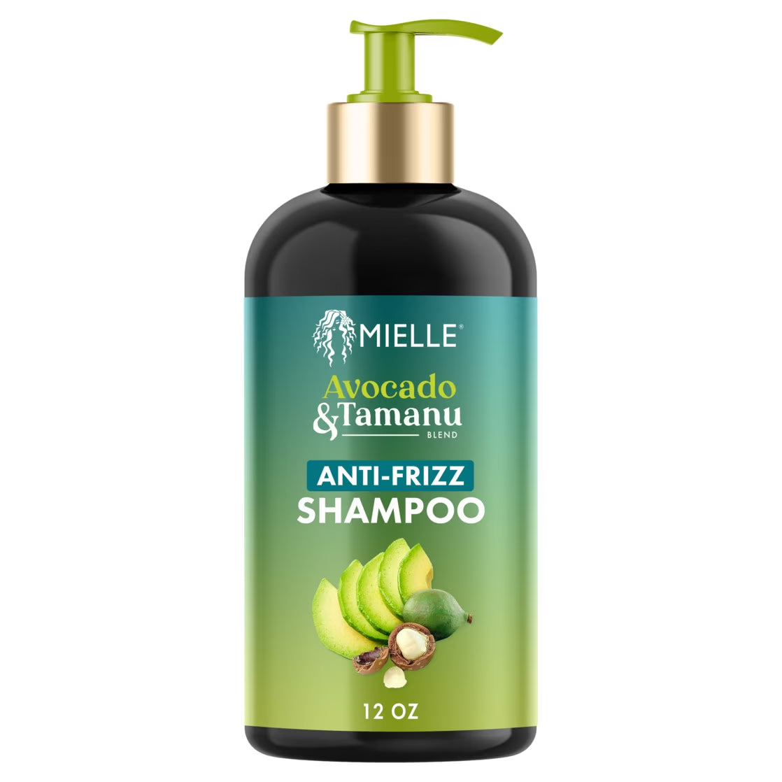 Mielle Avocado and Tamanu Anti-Frizz Shampoo 12 Fl Oz